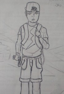 Desenho criado por Carlos Otazu ficou em 1º lugar