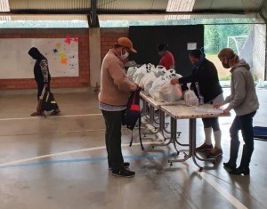 fotos entrega alimentos pandemia